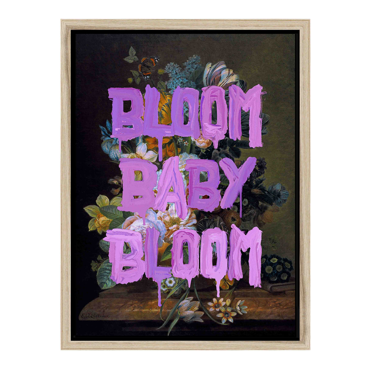 Fairford Loop Floral Canvas Wall Art — gallery image 37