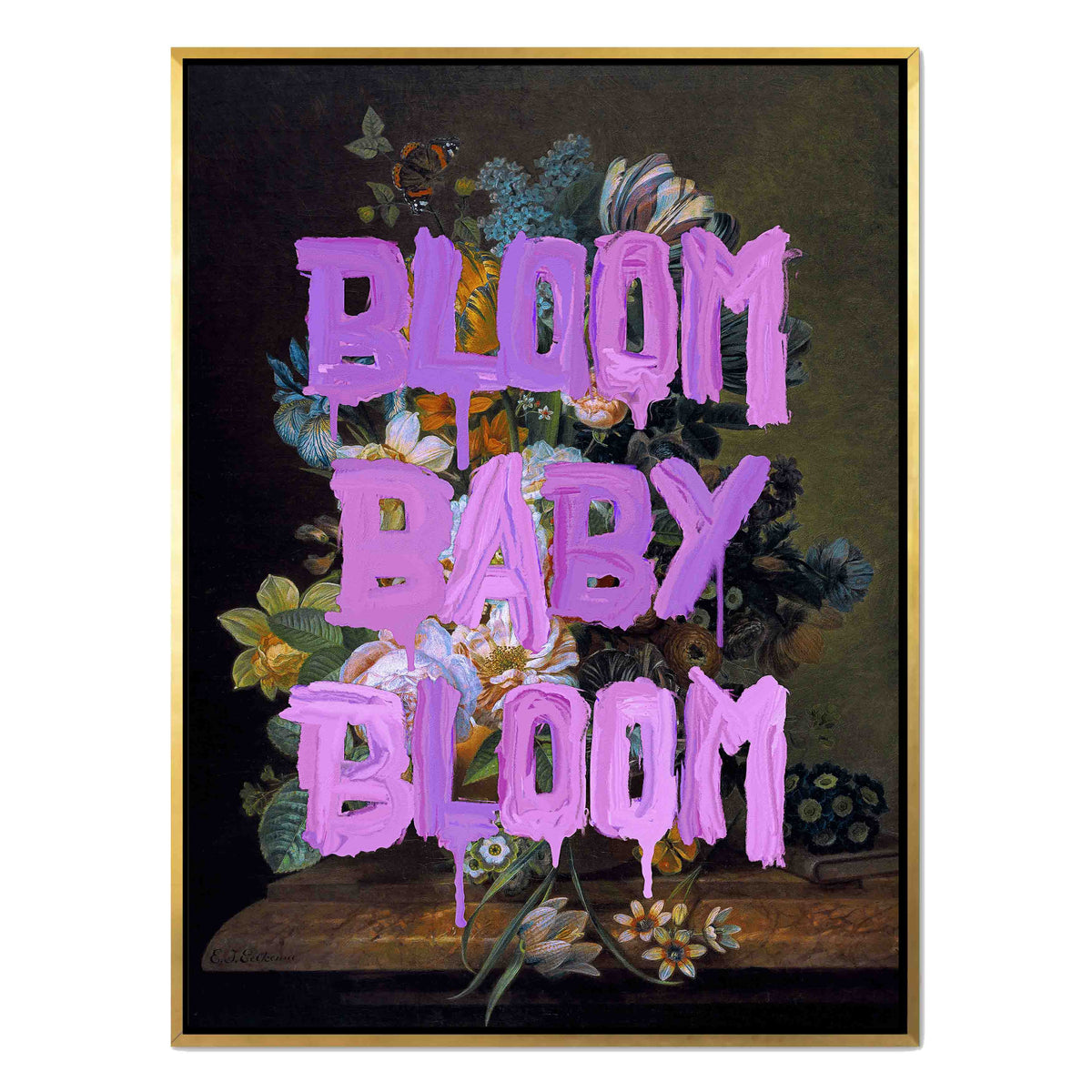 Fairford Loop Floral Canvas Wall Art — gallery image 34
