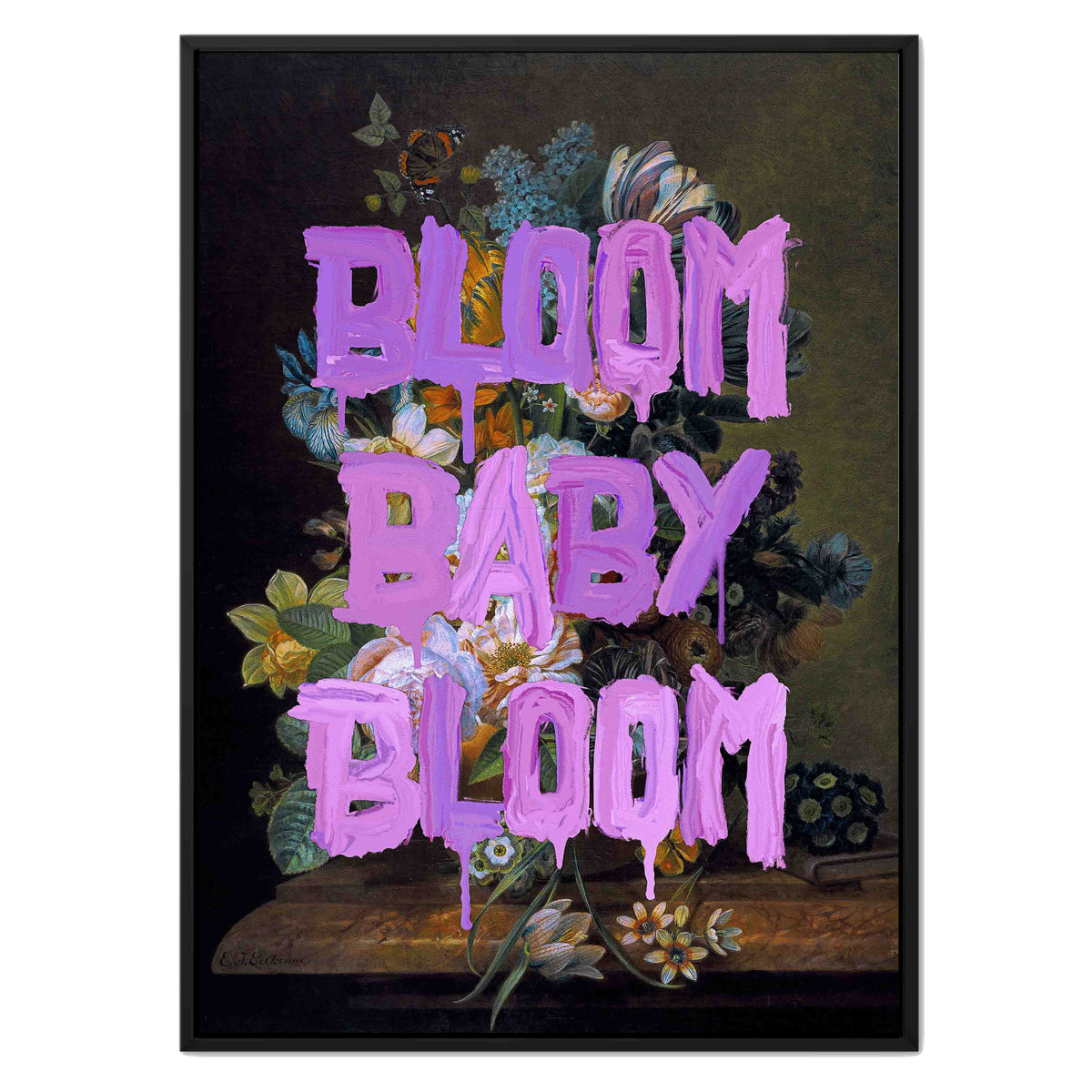 Fairford Loop Floral Canvas Wall Art — gallery image 19