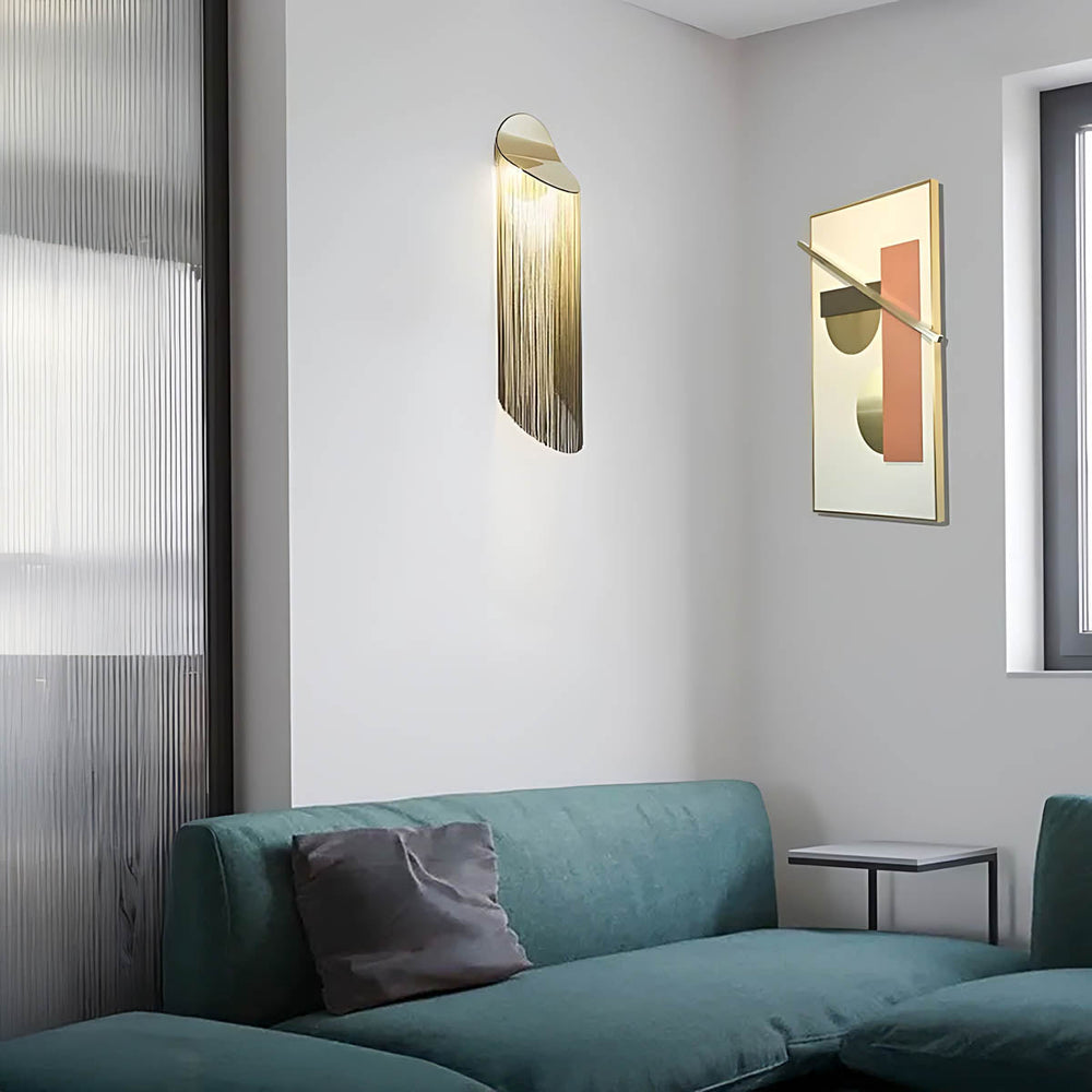 Birch Frame Metal Wall Sconce — gallery image 4