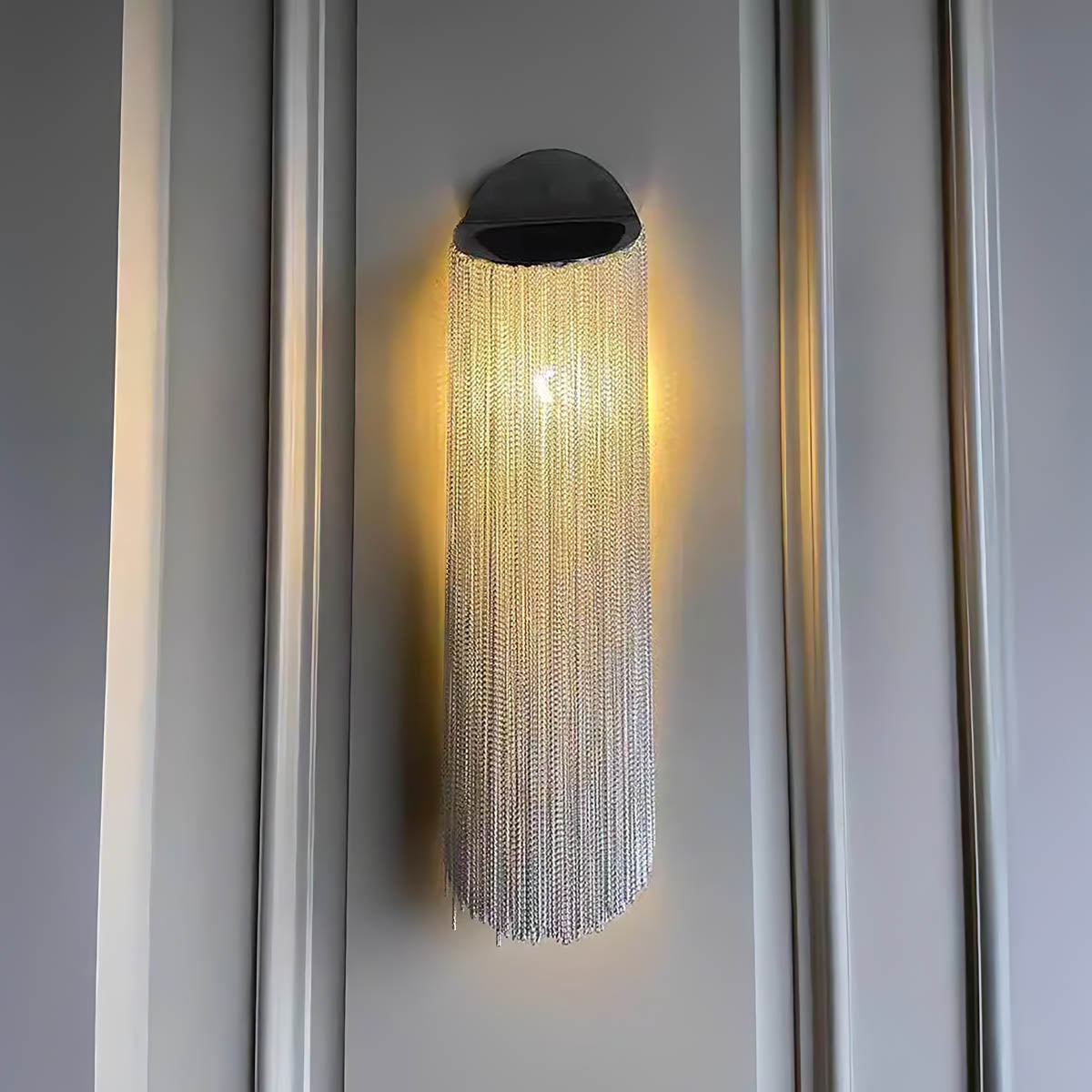 Birch Frame Metal Wall Sconce — gallery image 3
