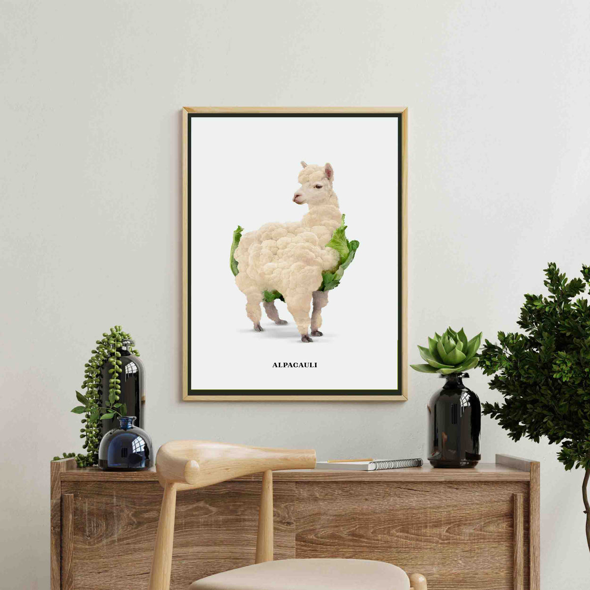 Greenwood Loop Alpaca Canvas Wall Art — gallery image 5