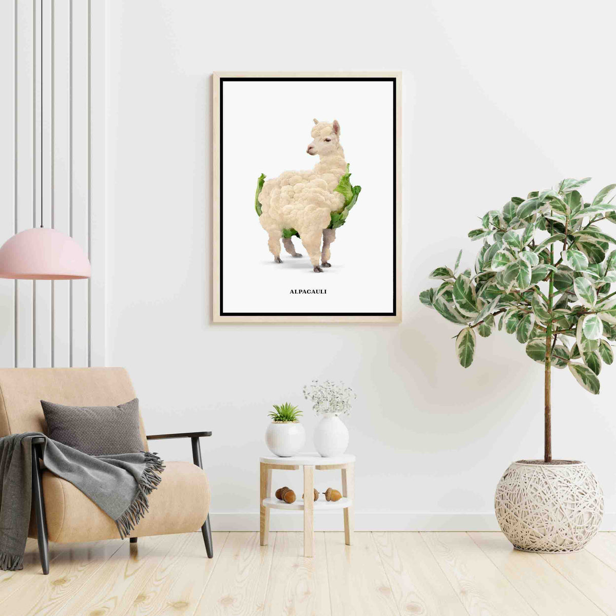 Greenwood Loop Alpaca Canvas Wall Art — gallery image 6