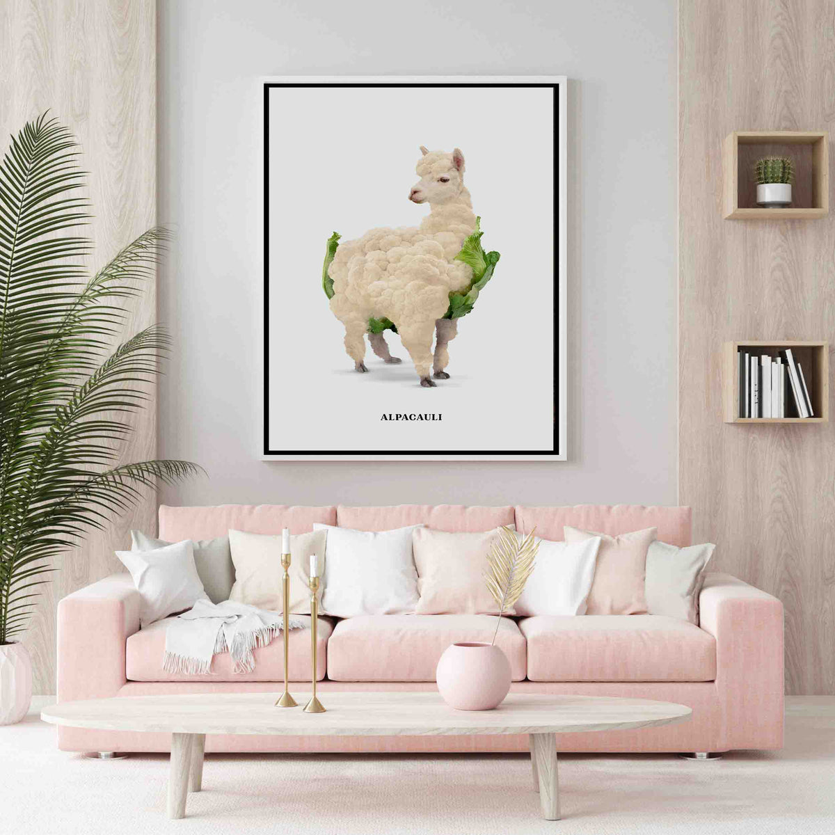 Greenwood Loop Alpaca Canvas Wall Art — gallery image 7