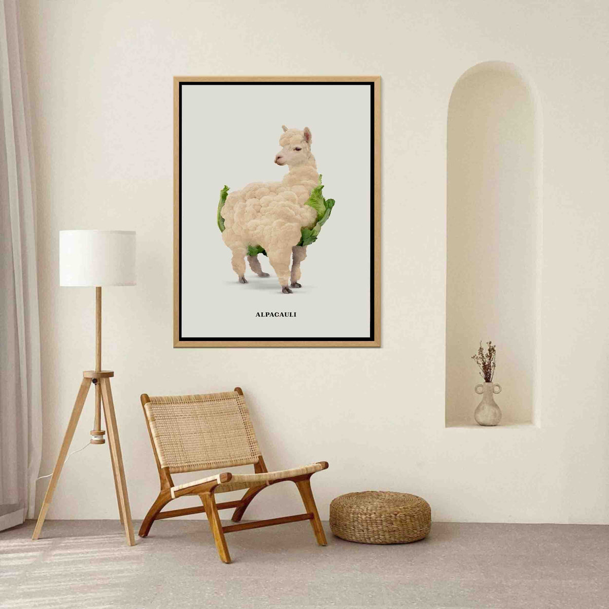 Greenwood Loop Alpaca Canvas Wall Art — gallery image 8
