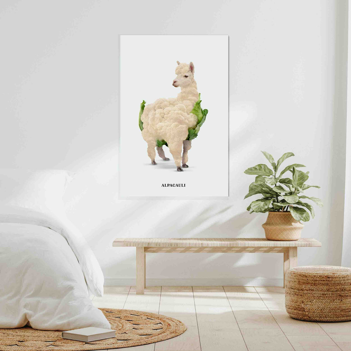 Greenwood Loop Alpaca Canvas Wall Art — gallery image 9