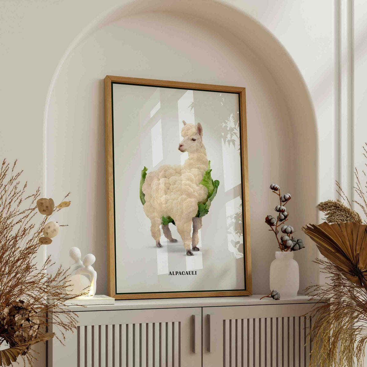 Greenwood Loop Alpaca Canvas Wall Art — gallery image 3