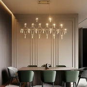 Clover Frame Crystal Linear Chandelier — gallery image 3