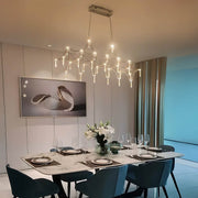 Clover Frame Crystal Linear Chandelier — gallery image 9