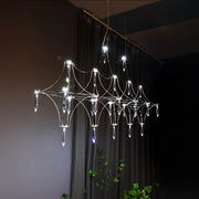 Clover Frame Crystal Linear Chandelier — gallery image 11