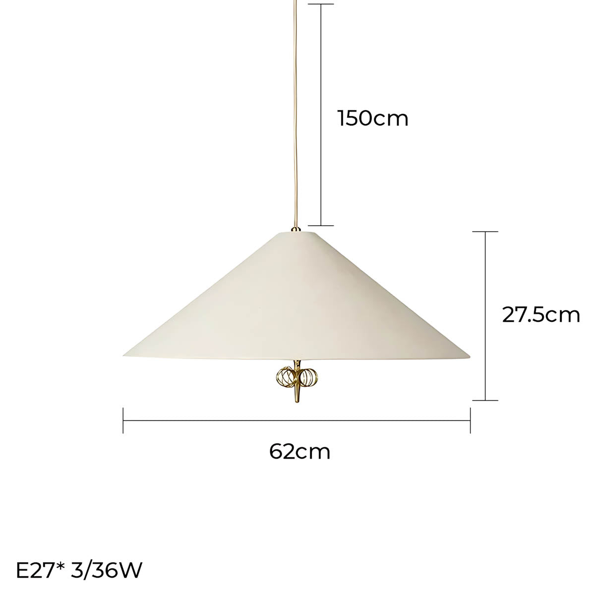 
Hazel Frame Metal Pendant Light — photo 14