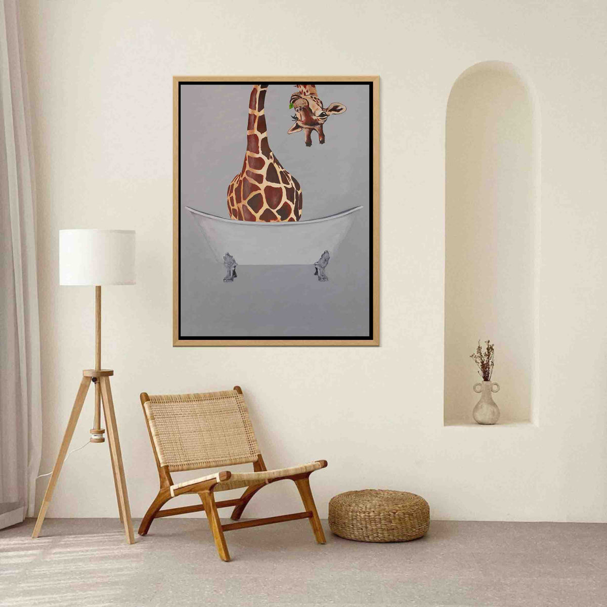 Oakmere Axis Giraffe Canvas Wall Art — gallery image 2