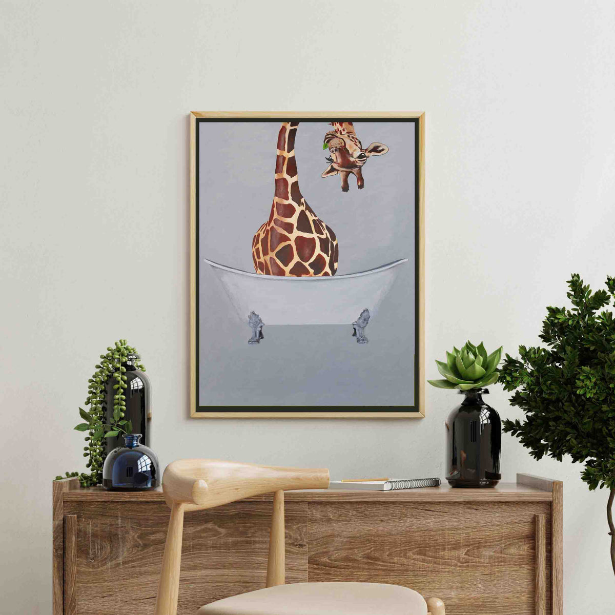 Oakmere Axis Giraffe Canvas Wall Art — gallery image 4