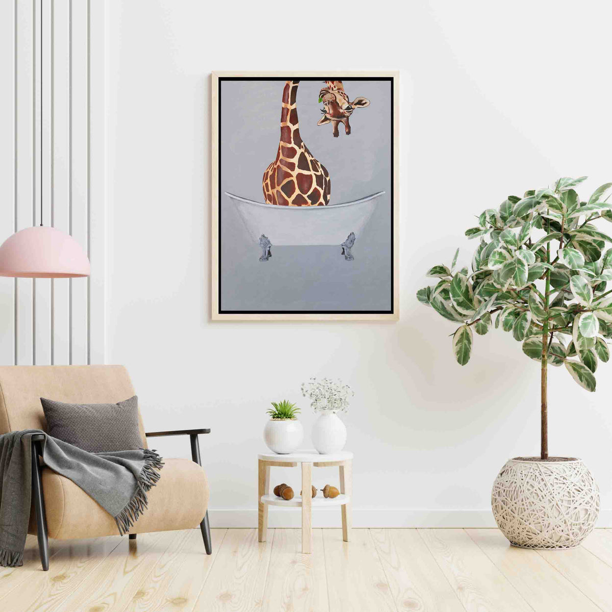 Oakmere Axis Giraffe Canvas Wall Art — gallery image 5