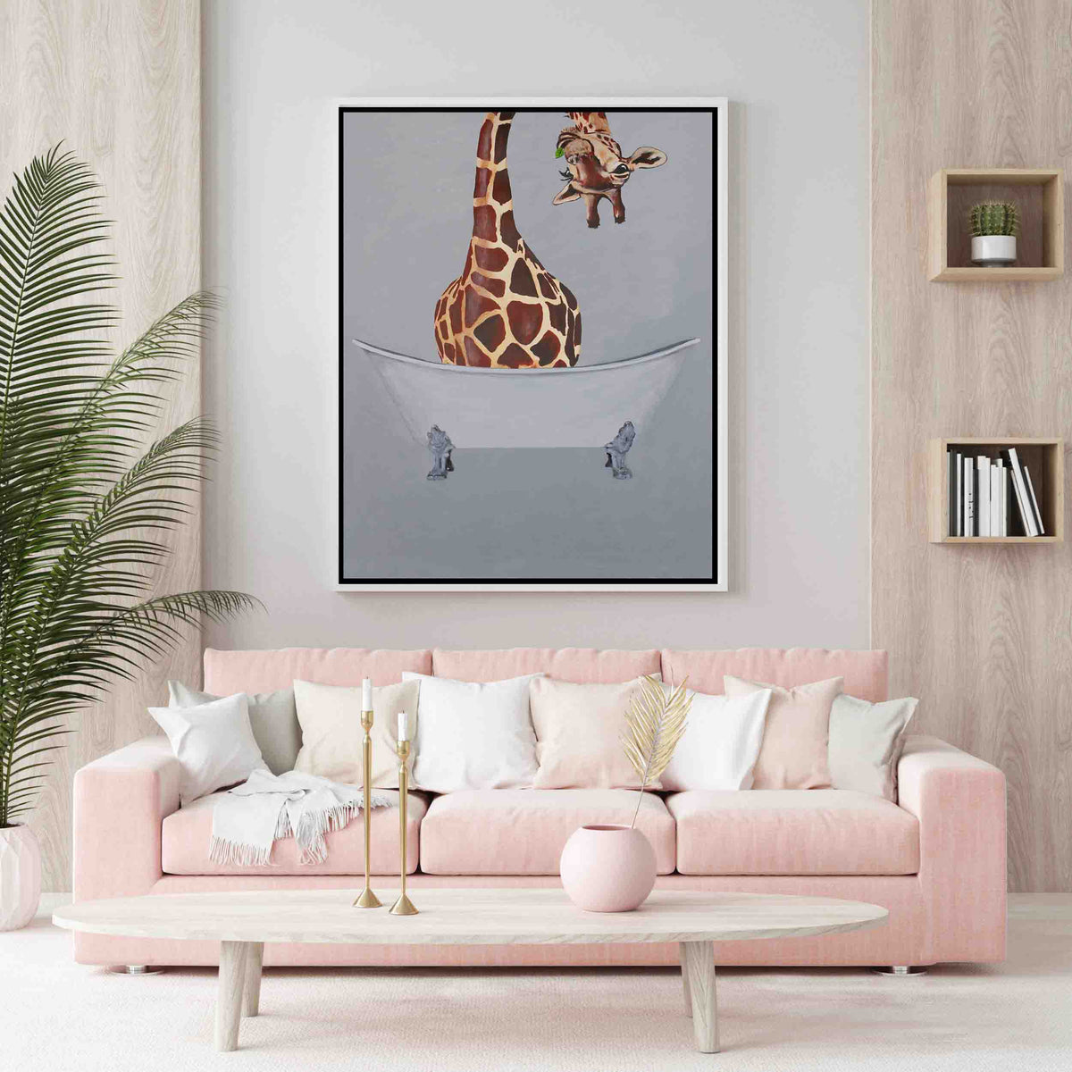 Oakmere Axis Giraffe Canvas Wall Art — gallery image 6