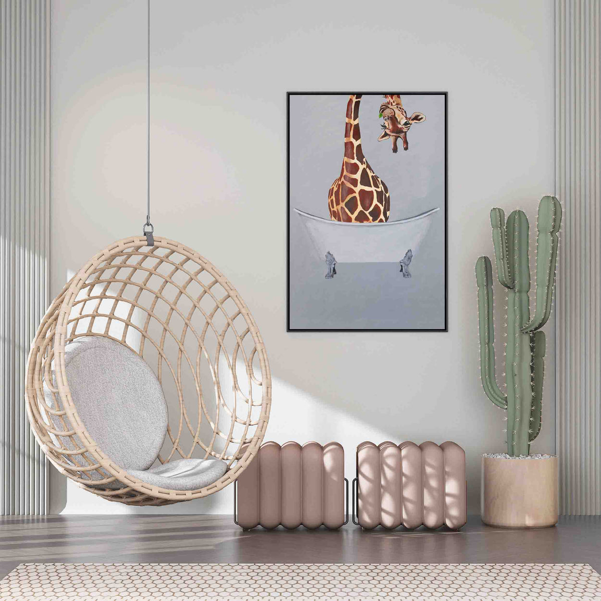 Oakmere Axis Giraffe Canvas Wall Art — gallery image 8
