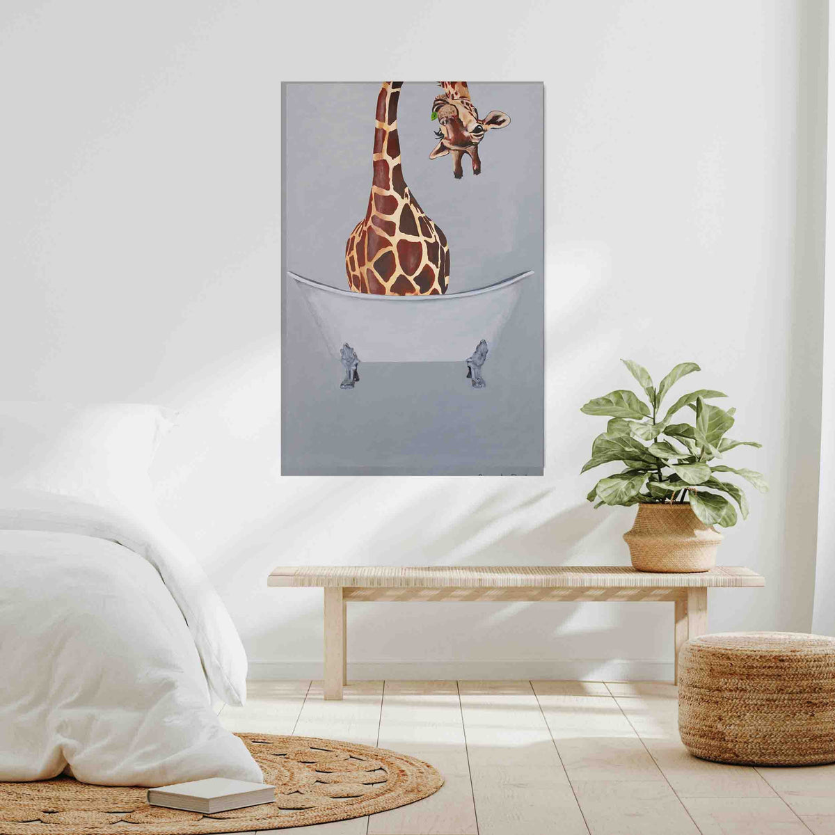 Oakmere Axis Giraffe Canvas Wall Art — gallery image 9