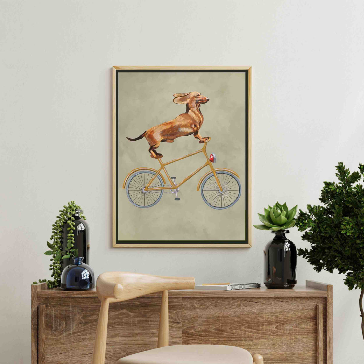Fairford Axis Dachshund Canvas Wall Art — gallery image 5