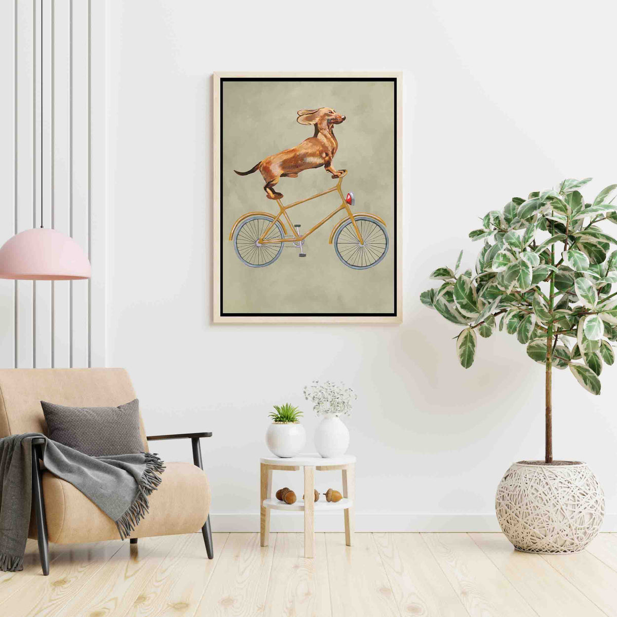 Fairford Axis Dachshund Canvas Wall Art — gallery image 6