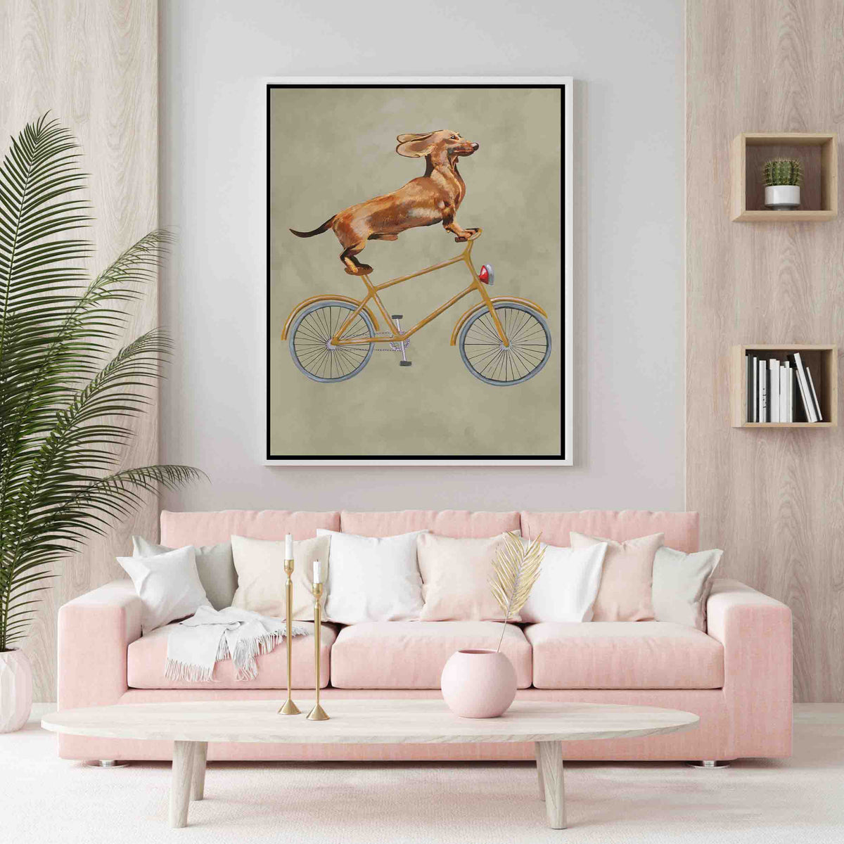 Fairford Axis Dachshund Canvas Wall Art — gallery image 7