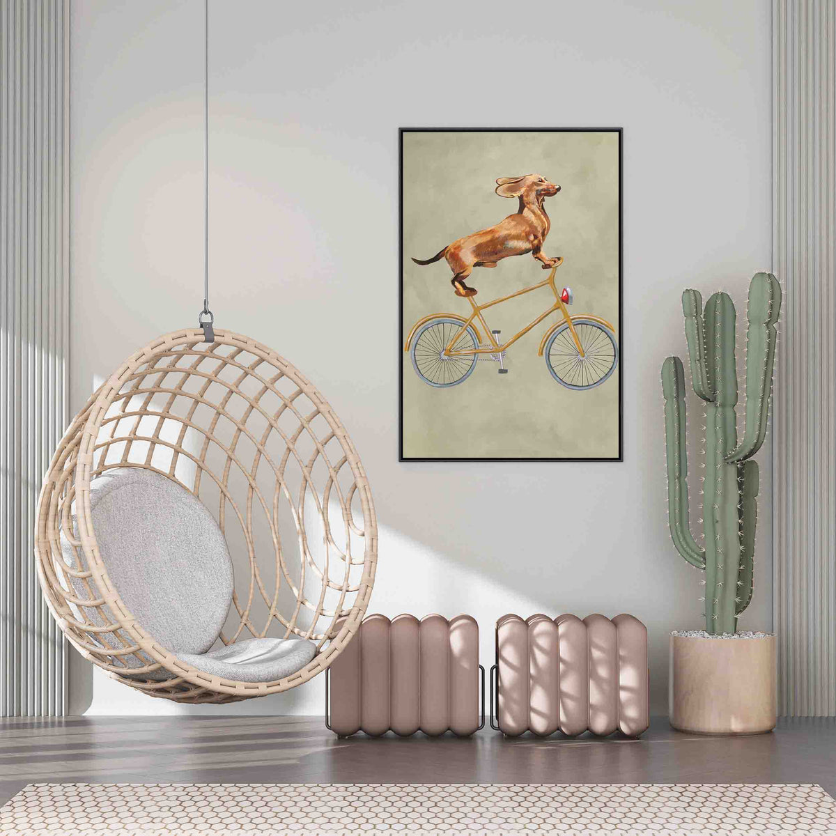 Fairford Axis Dachshund Canvas Wall Art — gallery image 8