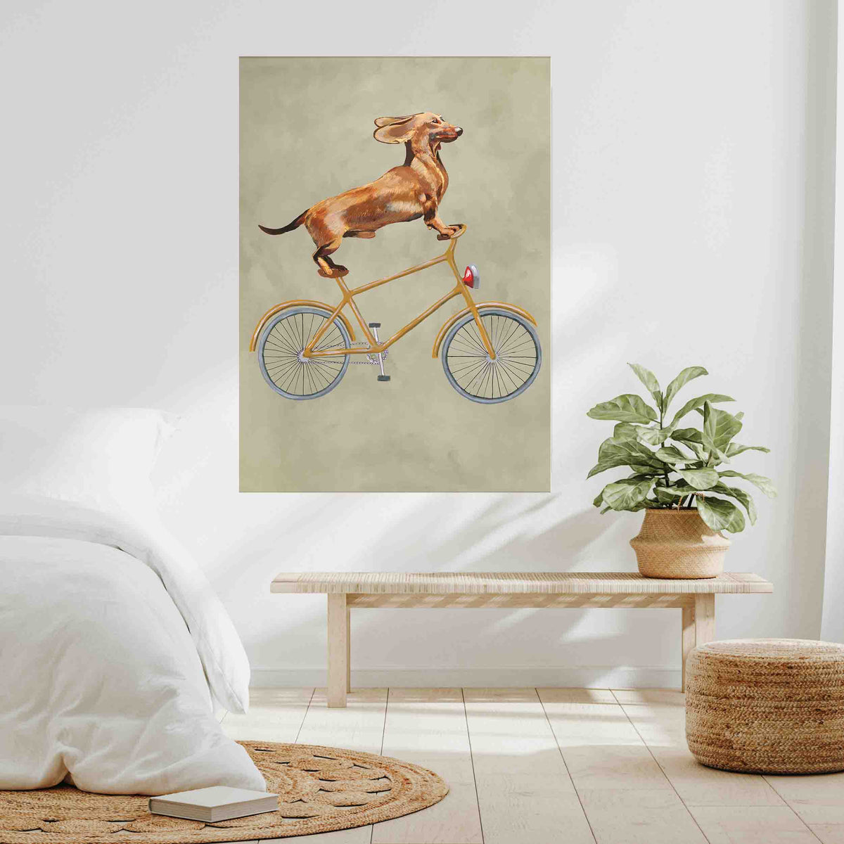 Fairford Axis Dachshund Canvas Wall Art — gallery image 9