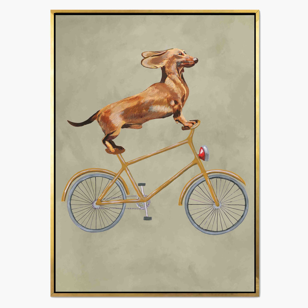 Fairford Axis Dachshund Canvas Wall Art — gallery image 1