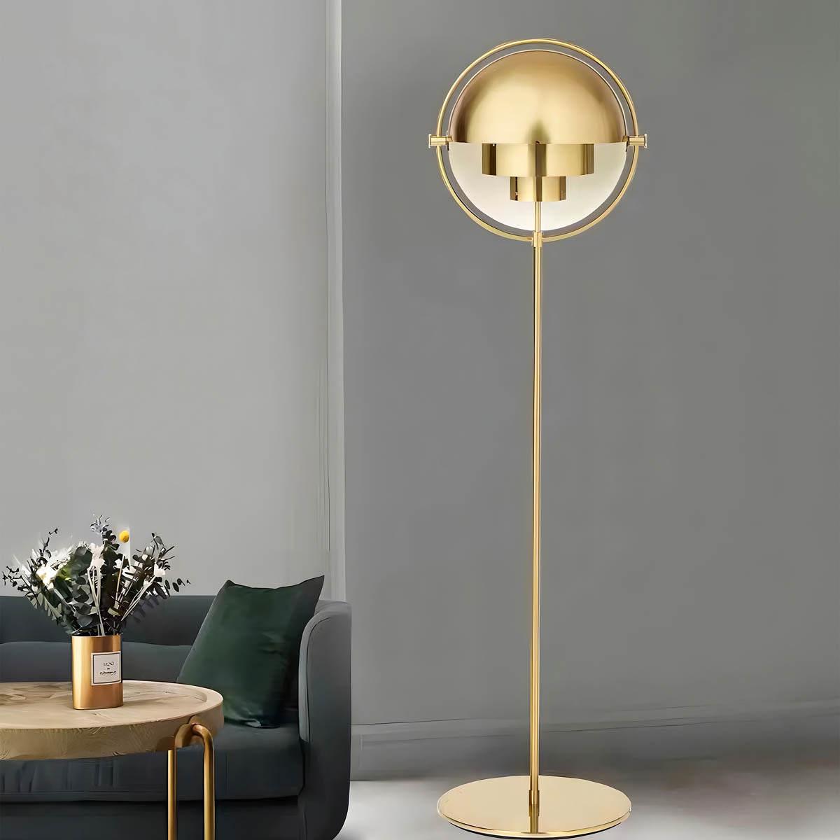 Lindenwood Frame Metal Globe Table & Floor Lamp — gallery image 3