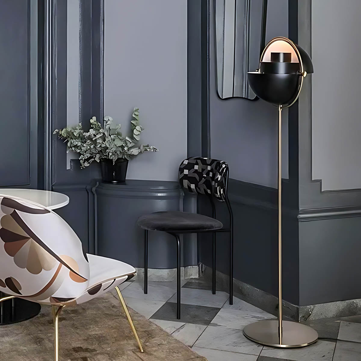 Lindenwood Frame Metal Globe Table & Floor Lamp — gallery image 11
