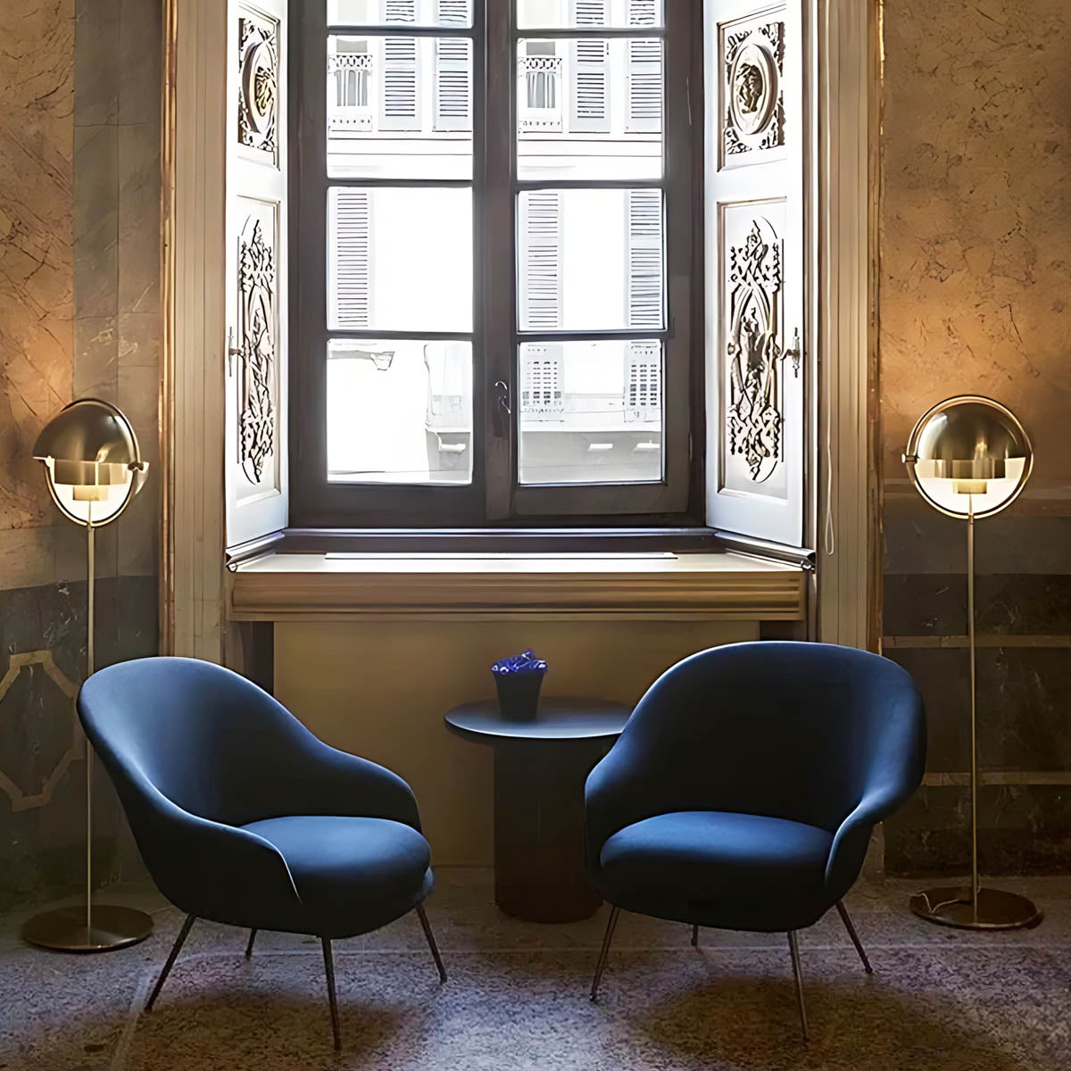 Lindenwood Frame Metal Globe Table & Floor Lamp — gallery image 2