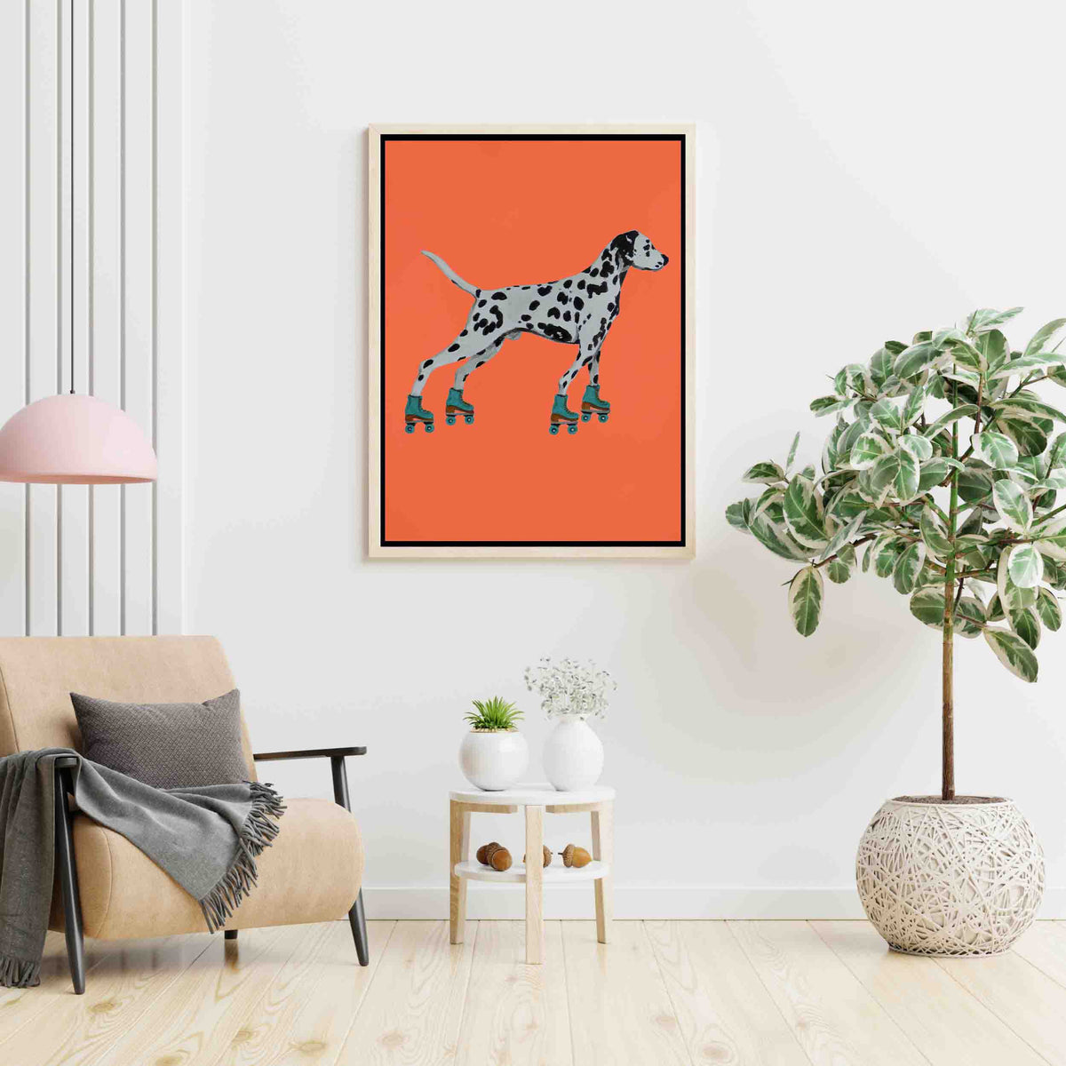Willoughby Axis Dalmatian Canvas Wall Art — gallery image 7