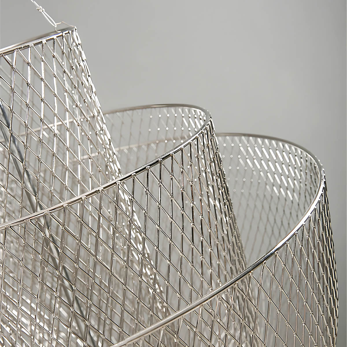 Thistle Frame Stainless Steel Globe Chandelier — gallery image 14