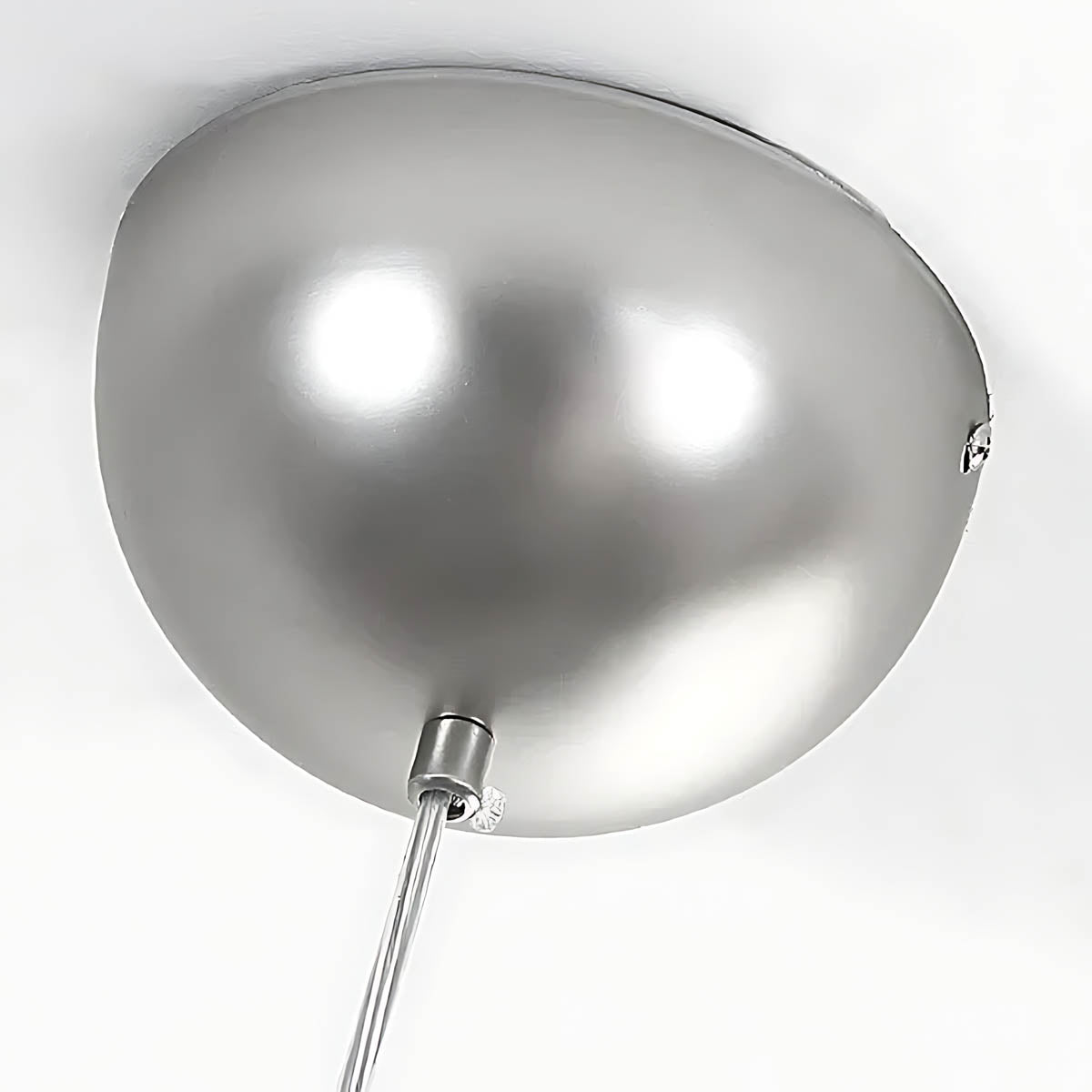 Thistle Frame Stainless Steel Globe Chandelier — gallery image 17