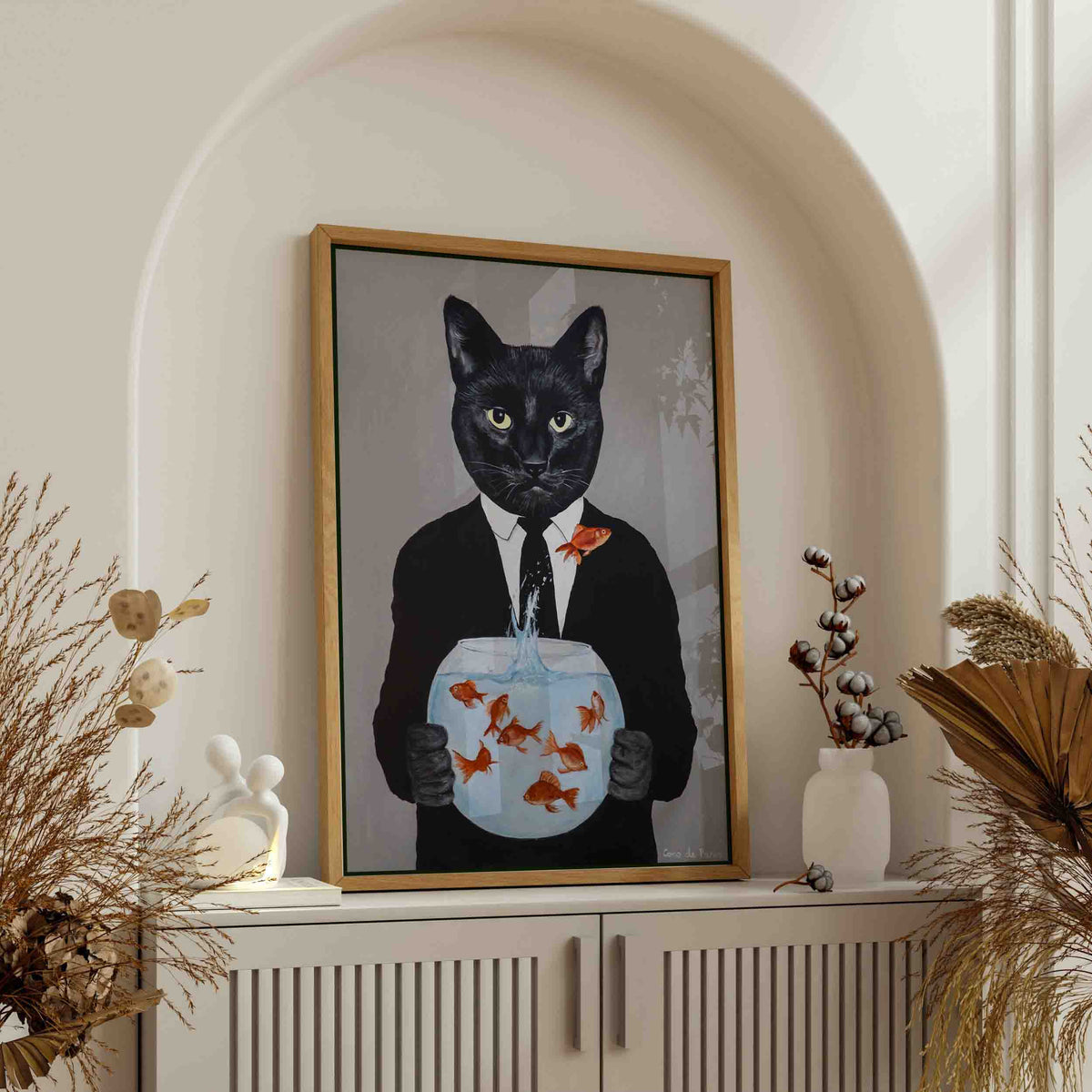 Greystone Axis Cat Canvas Wall Art — gallery image 2