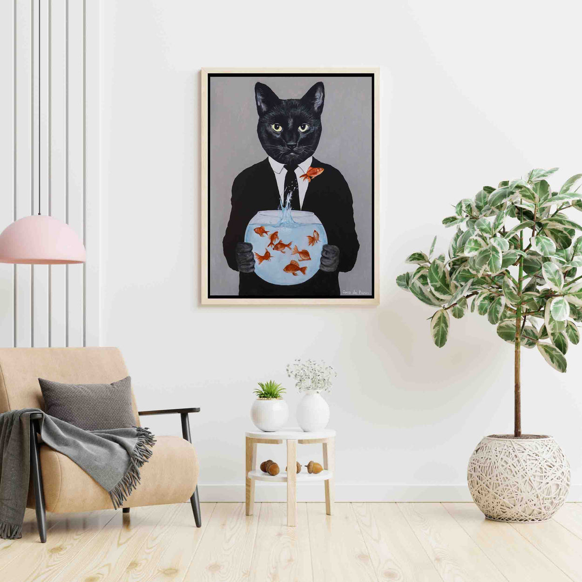 Greystone Axis Cat Canvas Wall Art — gallery image 5