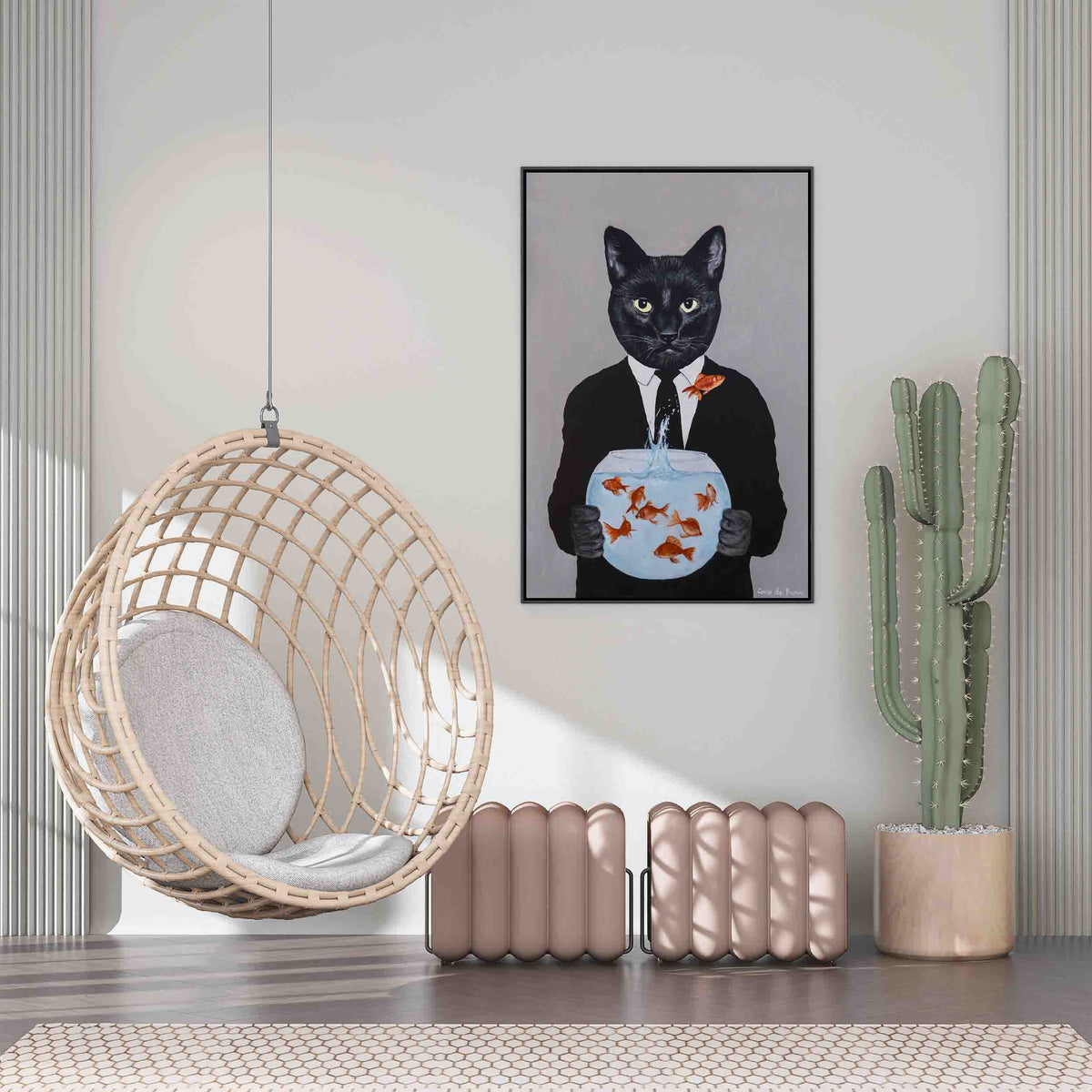 Greystone Axis Cat Canvas Wall Art — gallery image 7