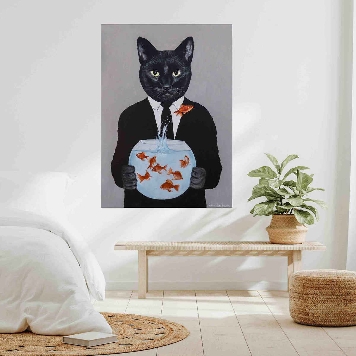 Greystone Axis Cat Canvas Wall Art — gallery image 9