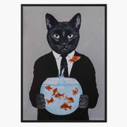 Greystone Axis Cat Canvas Wall Art — gallery image 1