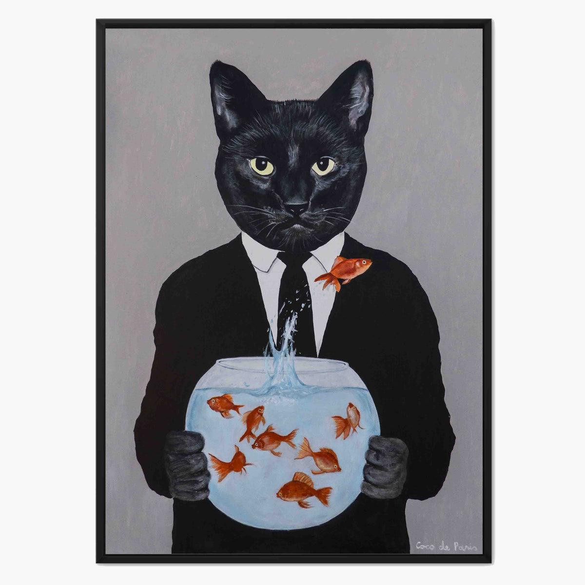 Greystone Axis Cat Canvas Wall Art — gallery image 1