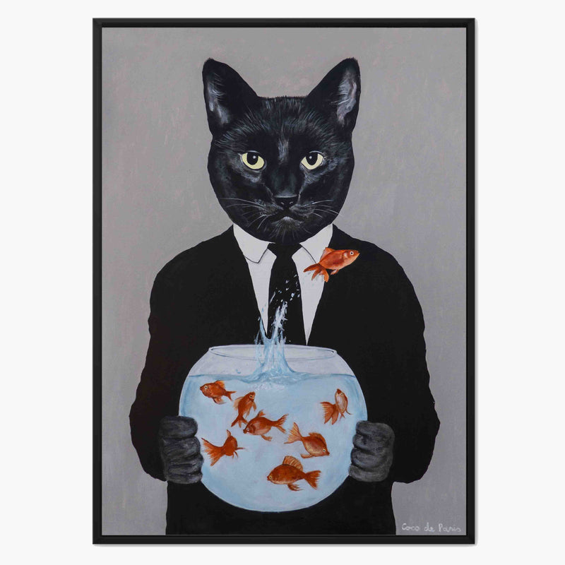 Greystone Axis Cat Canvas Wall Art — gallery image 1