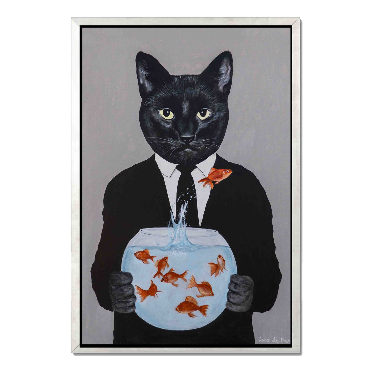 Greystone Axis Cat Canvas Wall Art — gallery image 45