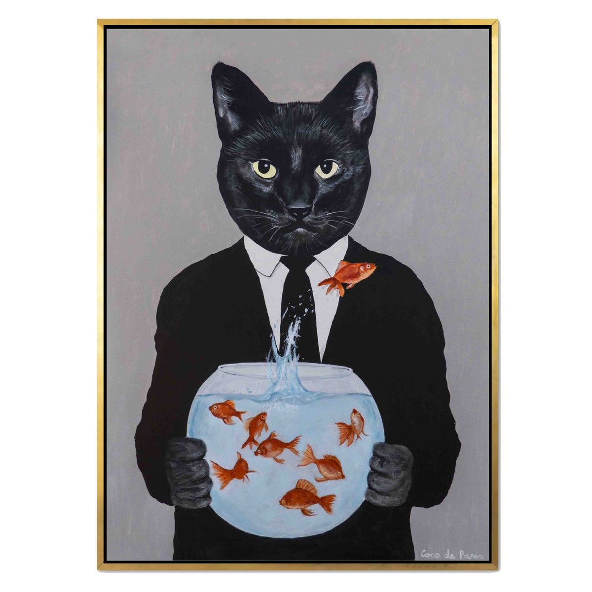 Greystone Axis Cat Canvas Wall Art — gallery image 31