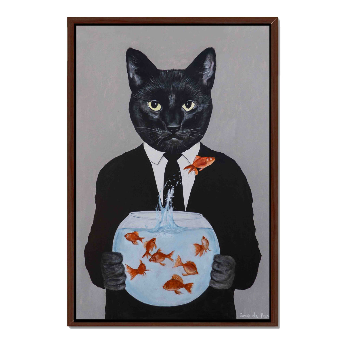 Greystone Axis Cat Canvas Wall Art — gallery image 27