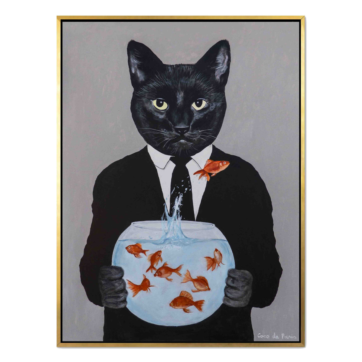 Greystone Axis Cat Canvas Wall Art — gallery image 35