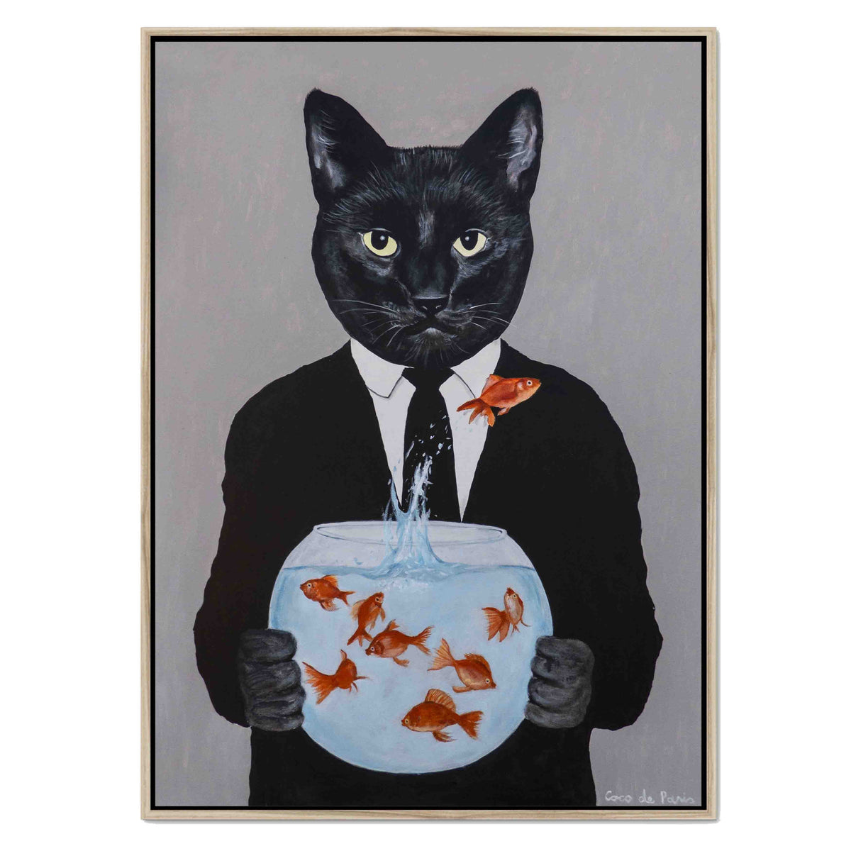 Greystone Axis Cat Canvas Wall Art — gallery image 37