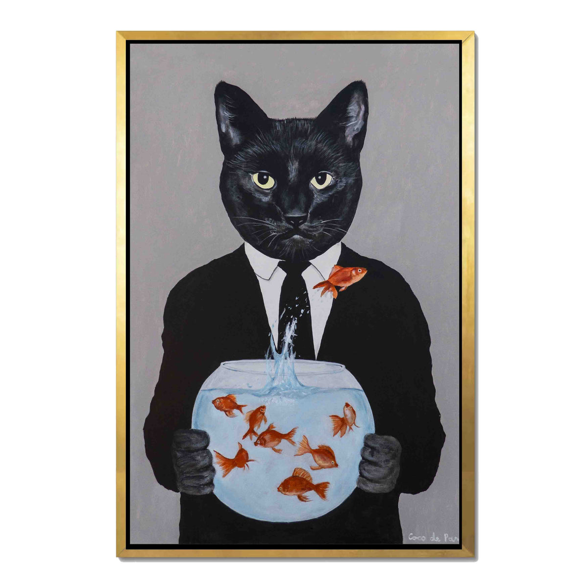 Greystone Axis Cat Canvas Wall Art — gallery image 33