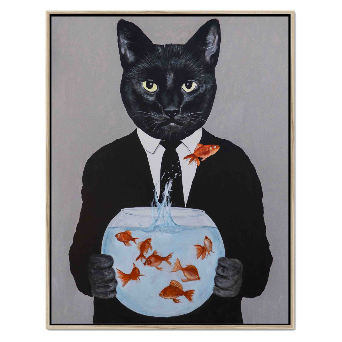 Greystone Axis Cat Canvas Wall Art — gallery image 36