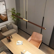 Haddon Frame Wood Linear Pendant Light — gallery image 11