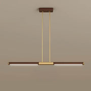Haddon Frame Wood Linear Pendant Light — gallery image 14
