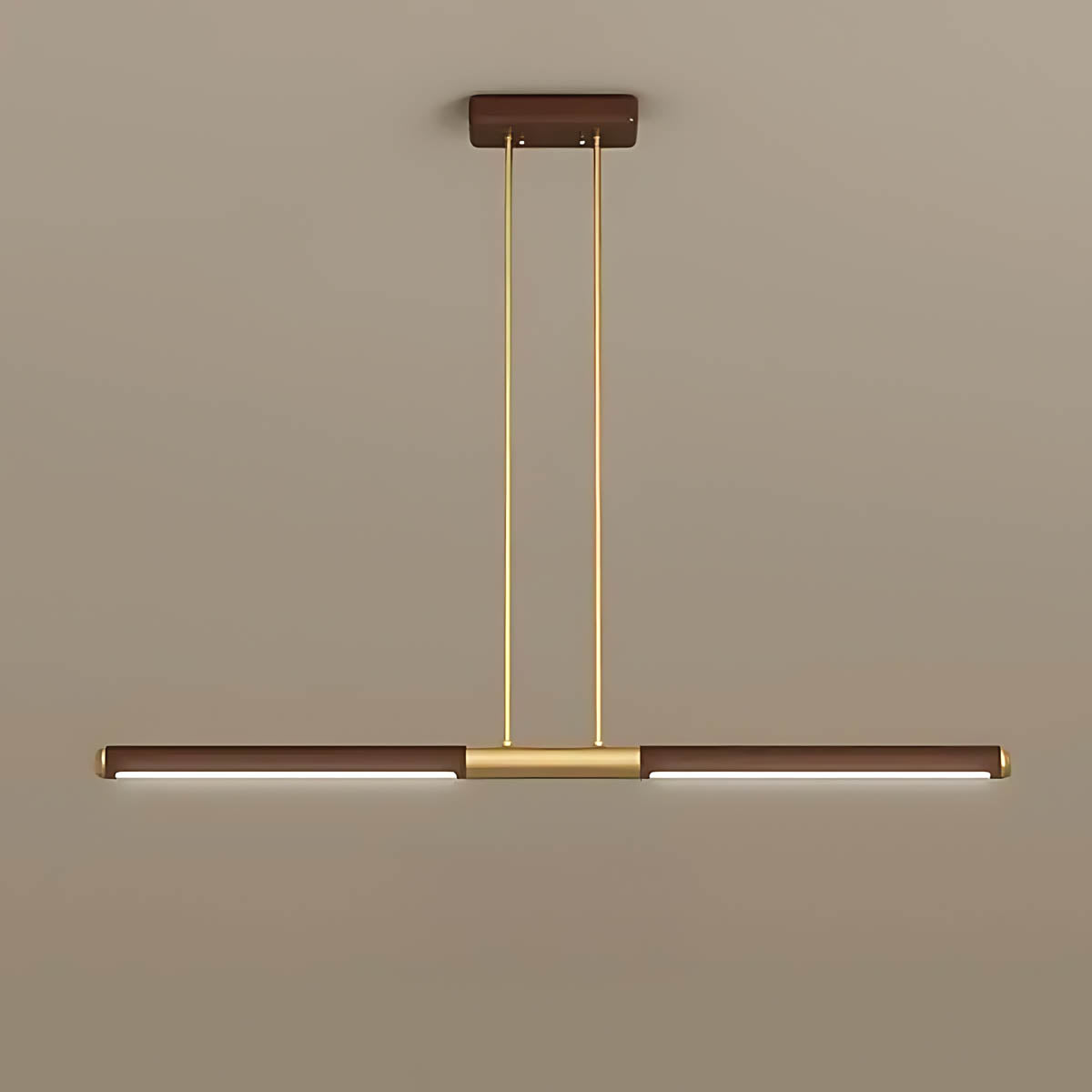 Haddon Frame Wood Linear Pendant Light — gallery image 14